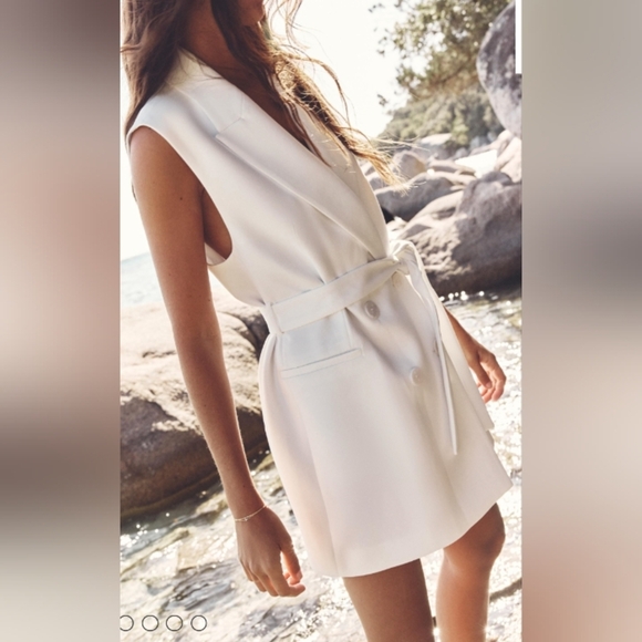 Zara Long Double Breasted Vest - Picture 2 of 5